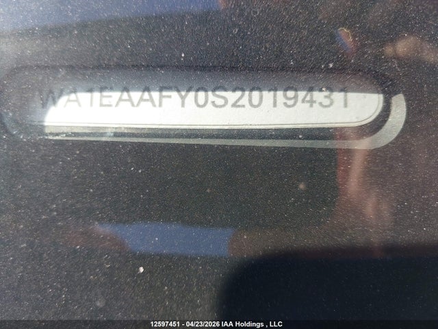 12597451 :رقم المزاد ، WA1EAAFY0S2019431 vin ، 2025 Audi Q5 مزاد بيع