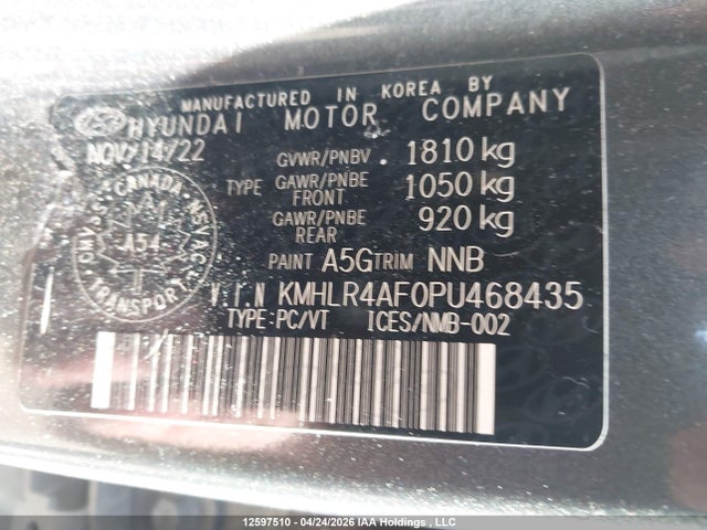 Aukcja sprzedaży 2023 Hyundai Elantra N Line Unlimited Dct, vin: KMHLR4AF0PU468435, numer aukcji: 12597510