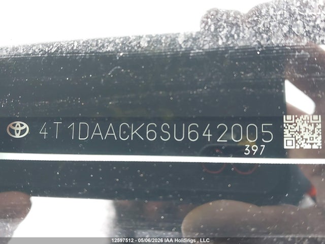 12597512 :رقم المزاد ، 4T1DAACK6SU642005 vin ، 2025 Toyota Camry Se مزاد بيع