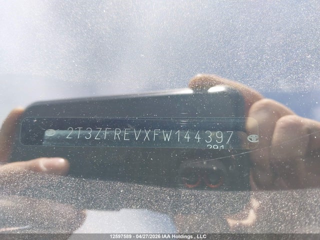 2015 Toyota Rav4 Le მანქანა იყიდება აუქციონზე, vin: 2T3ZFREVXFW144397, აუქციონის ნომერი: 12597589
