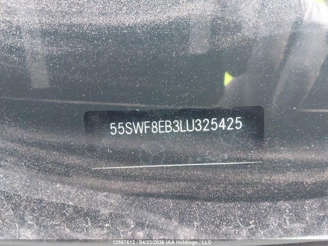 Aukcja sprzedaży 2020 Mercedes-benz C 300 4matic, vin: 55SWF8EB3LU325425, numer aukcji: 12597612