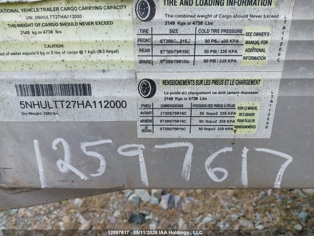 5NHULTT27HA112000 - Other - Generic Trailer