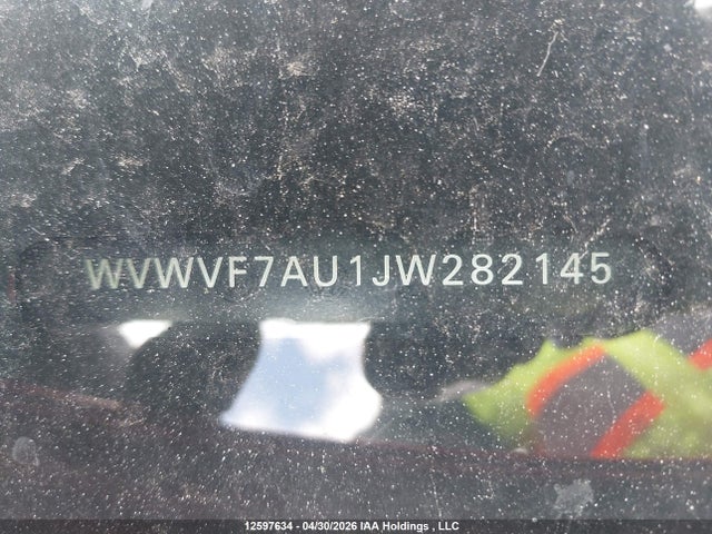 WVWVF7AU1JW282145 Volkswagen Golf R