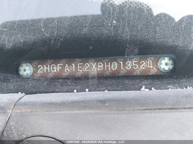 Aukcja sprzedaży 2011 Honda Civic Dx, vin: 2HGFA1E2XBH013524, numer aukcji: 12597640