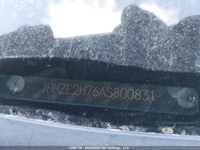 Aukcja sprzedaży 2010 Honda Insight Ex, vin: JHMZE2H76AS800831, numer aukcji: 12597736