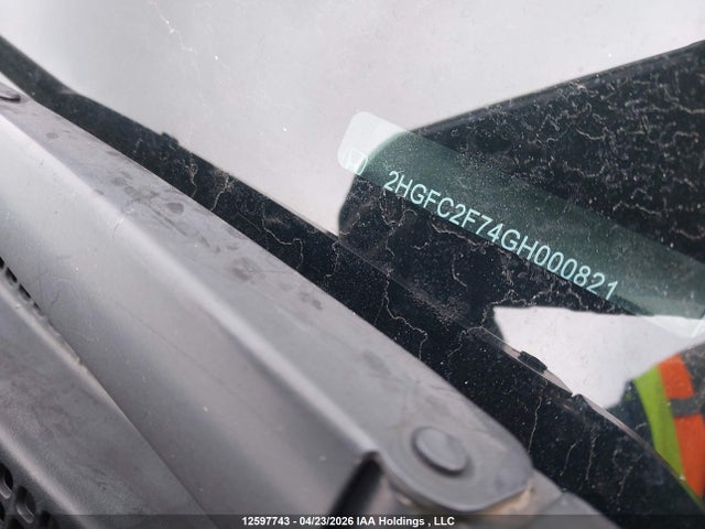 Продажа на аукционе авто 2016 Honda Civic Ex, vin: 2HGFC2F74GH000821, номер лота: 12597743