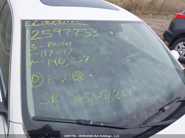 Продажа на аукционе авто 2013 Volkswagen Passat 2.5l Highline, vin: 1VWCH7A35DC117047, номер лота: 12597753
