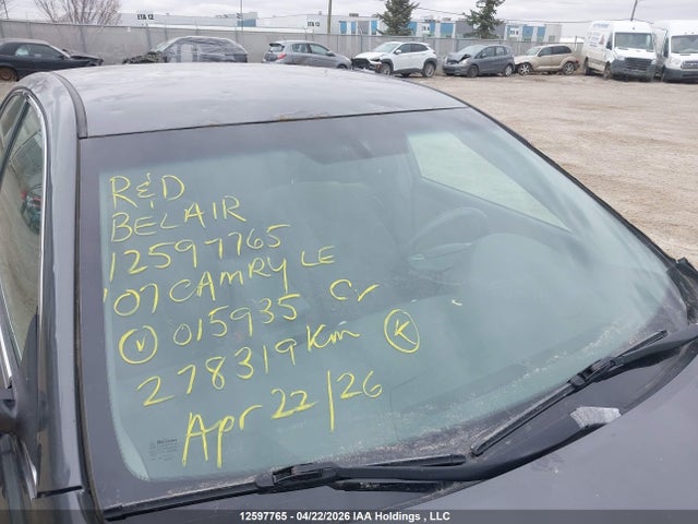 2007 Toyota Camry Ce/le/xle/se მანქანა იყიდება აუქციონზე, vin: 4T1BE46K67U015935, აუქციონის ნომერი: 12597765