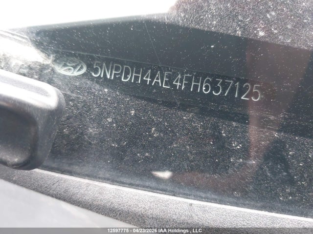 12597775 :رقم المزاد ، 5NPDH4AE4FH637125 vin ، 2015 Hyundai Elantra Gl مزاد بيع