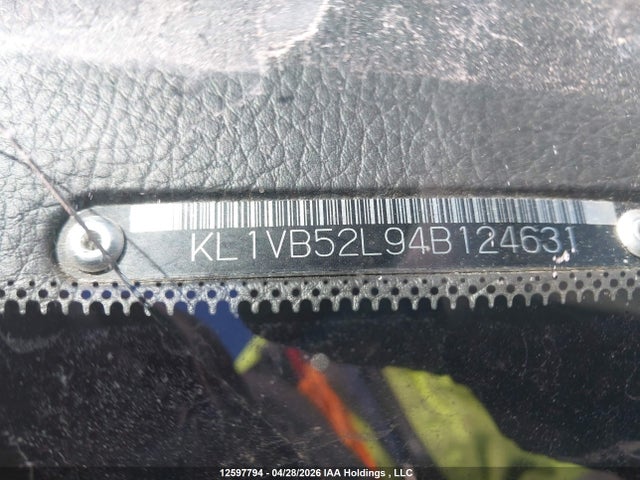 12597794 :رقم المزاد ، KL1VB52L94B124631 vin ، 2004 Chevrolet Epica Ls مزاد بيع