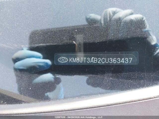 12597830 :رقم المزاد ، KM8JT3AB2CU363437 vin ، 2012 Hyundai Tucson Gl مزاد بيع
