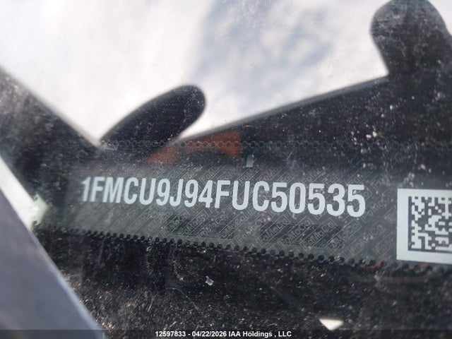 2015 Ford Escape Titanium მანქანა იყიდება აუქციონზე, vin: 1FMCU9J94FUC50535, აუქციონის ნომერი: 12597833