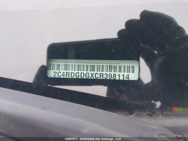 Aukcja sprzedaży 2012 Dodge Grand Caravan Crew, vin: 2C4RDGDGXCR398114, numer aukcji: 12597871