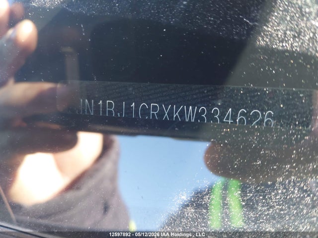 JN1BJ1CRXKW334626 Nissan Qashqai S/sl/sv