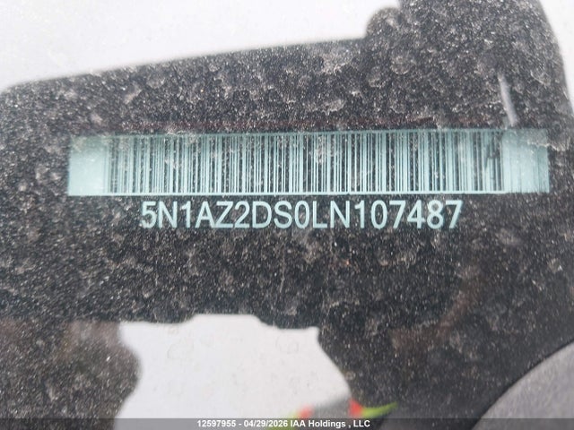 Продаж на аукціоні авто 2020 Nissan Murano Platinum, vin: 5N1AZ2DS0LN107487, номер лоту: 12597955