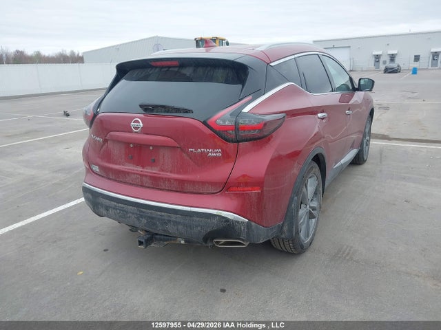 Продаж на аукціоні авто 2020 Nissan Murano Platinum, vin: 5N1AZ2DS0LN107487, номер лоту: 12597955