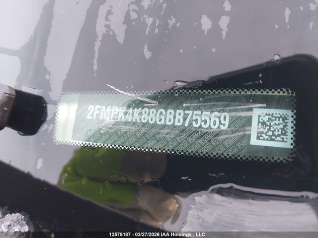 2FMPK4K88GBB75569 Ford Edge Titanium