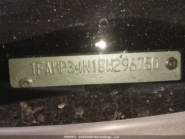 Aukcja sprzedaży 2008 Ford Focus S/se, vin: 1FAHP34N18W296750, numer aukcji: 12597972