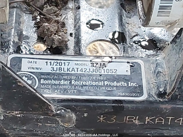 Aukcja sprzedaży 2018 Can-am Outlander Xt 570/mossy Oak Hunting Edition 570, vin: 3JBLKAT42JJ001052, numer aukcji: 12597985