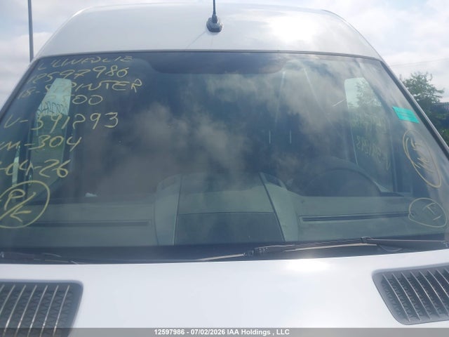 12597986 :رقم المزاد ، WD3BE7CD6JP591293 vin ، 2018 Mercedes-benz Sprinter 2500 Standard Roof V6 مزاد بيع
