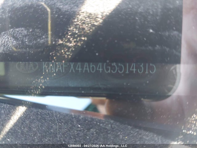 KNAFX4A64G5514315 KIA Forte