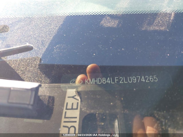 12598009 :رقم المزاد ، KMHD84LF2LU974265 vin ، 2020 Hyundai Elantra Sel/value/limited مزاد بيع