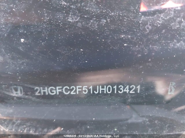 2HGFC2F51JH013421 Honda Civic Lx