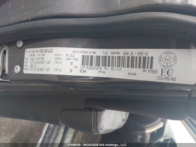Продаж на аукціоні авто 2015 Jeep Cherokee North, vin: 1C4PJMCS2FW772778, номер лоту: 12598029