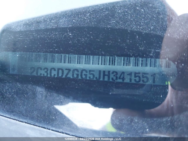 2C3CDZGG5JH341551 Dodge Challenger Gt