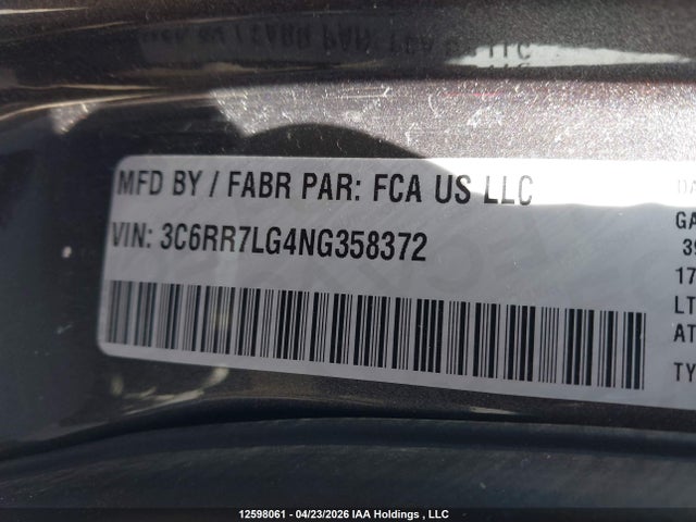 3C6RR7LG4NG358372 RAM 1500 Classic Slt