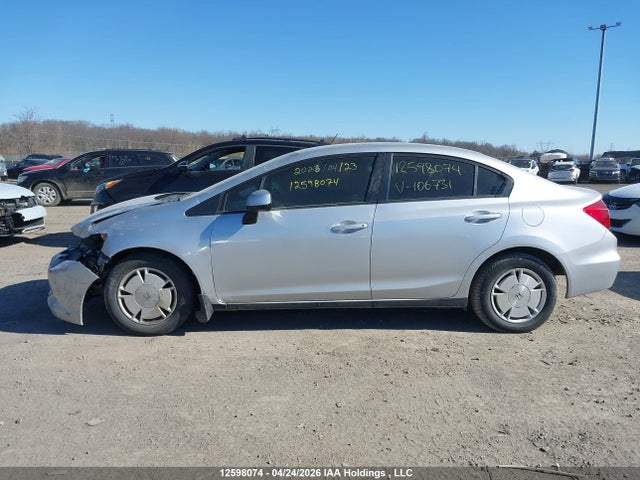Aukcja sprzedaży 2012 Honda Civic, vin: 2HGFB2F43CH106731, numer aukcji: 12598074