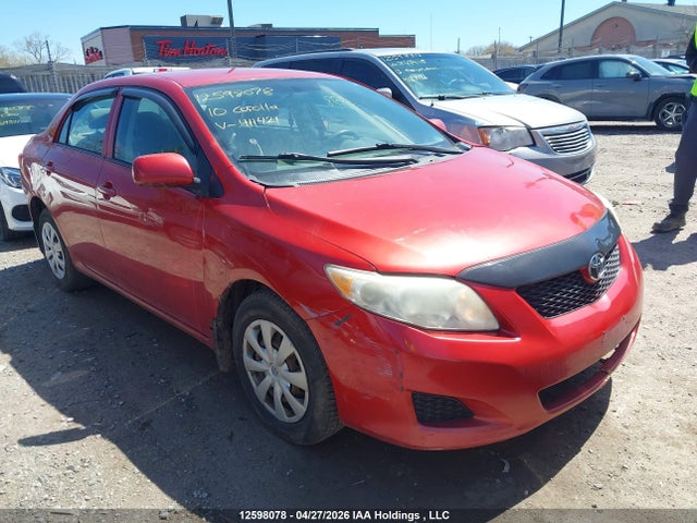 12598078 :رقم المزاد ، 2T1BU4EE6AC411421 vin ، 2010 Toyota Corolla Ce مزاد بيع