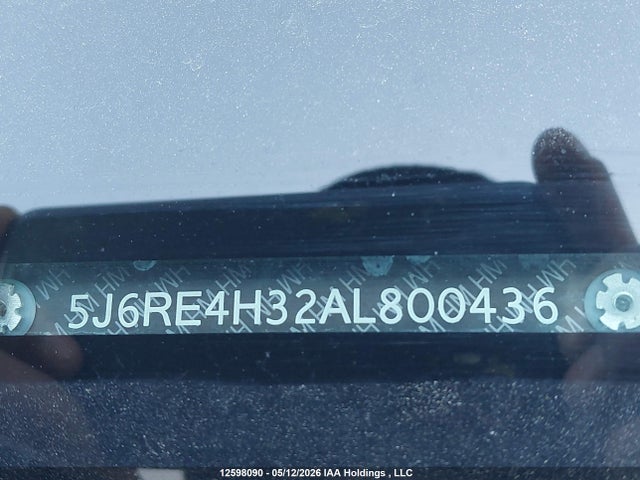 Продаж на аукціоні авто 2010 Honda Cr-v Lx, vin: 5J6RE4H32AL800436, номер лоту: 12598090