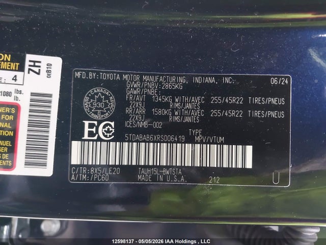 5TDABAB6XRS006419 Lexus Tx 500h
