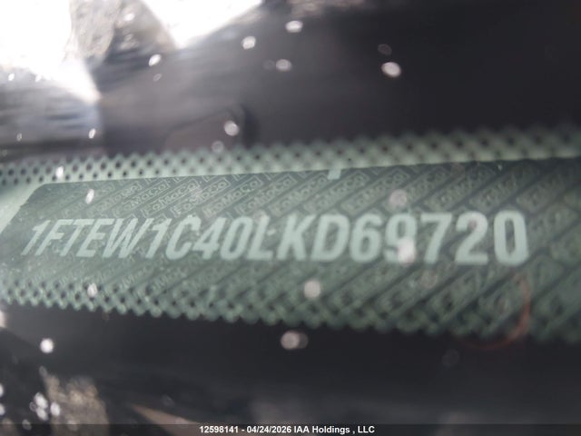 12598141 :رقم المزاد ، 1FTEW1C40LKD69720 vin ، 2020 Ford F150 Supercrew مزاد بيع