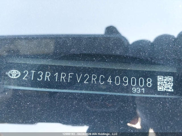 2024 Toyota Rav4 Xle/xle Premium მანქანა იყიდება აუქციონზე, vin: 2T3R1RFV2RC409008, აუქციონის ნომერი: 12598193