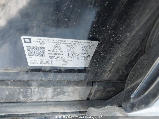 2GNAXUEV3L6165152 Chevrolet EQUINOX LT