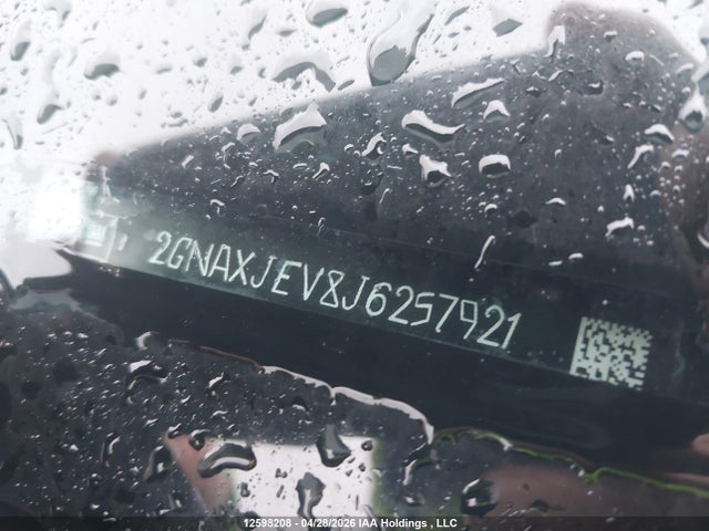 2018 Chevrolet Equinox Lt მანქანა იყიდება აუქციონზე, vin: 2GNAXJEV8J6257921, აუქციონის ნომერი: 12598208