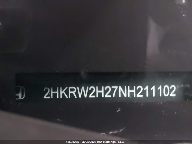 2HKRW2H27NH211102 Honda CR-V LX