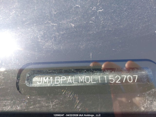 2020 Mazda 3 მანქანა იყიდება აუქციონზე, vin: JM1BPALM0L1152707, აუქციონის ნომერი: 12598247