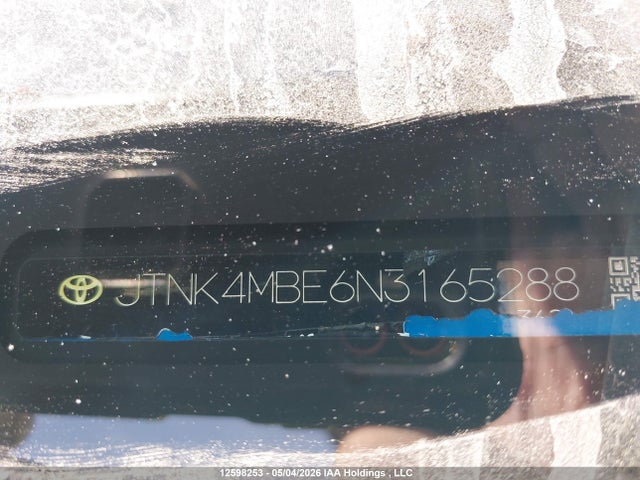 JTNK4MBE6N3165288 Toyota COROLLA SE