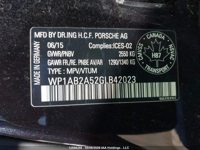 WP1AB2A52GLB42023 Porsche MACAN S