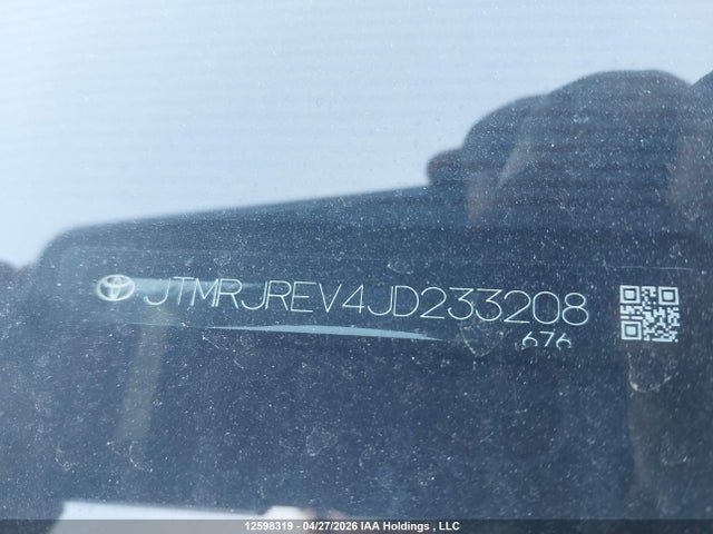 2018 Toyota Rav4 მანქანა იყიდება აუქციონზე, vin: JTMRJREV4JD233208, აუქციონის ნომერი: 12598319