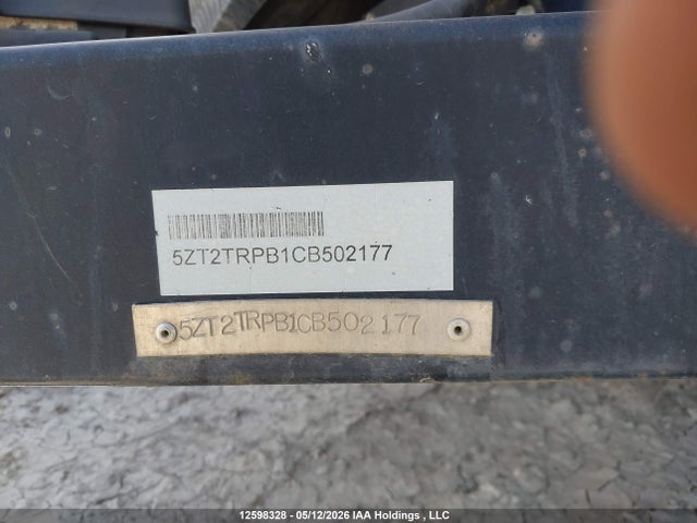 12598328 :رقم المزاد ، 5ZT2TRPB1CB502177 vin ، 2012 Forest River Tracer Travel Trailer مزاد بيع