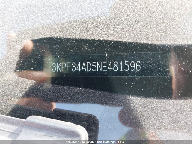 2022 Kia Forte Gt Line მანქანა იყიდება აუქციონზე, vin: 3KPF34AD5NE481596, აუქციონის ნომერი: 12598337