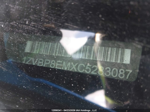 Продаж на аукціоні авто 2012 Ford Mustang Convertible, vin: 1ZVBP8EMXC5283087, номер лоту: 12598341
