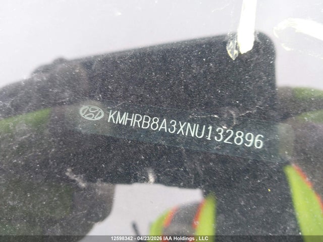 12598342 :رقم المزاد ، KMHRB8A3XNU132896 vin ، 2022 Hyundai Venue Essential Auto Ivt مزاد بيع