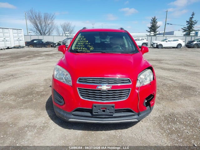 12598354 :رقم المزاد ، 3GNCJSSB5FL111280 vin ، 2015 Chevrolet Trax 2lt مزاد بيع