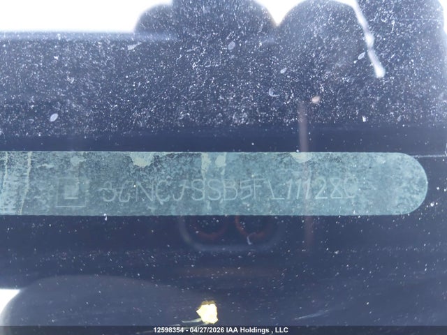 12598354 :رقم المزاد ، 3GNCJSSB5FL111280 vin ، 2015 Chevrolet Trax 2lt مزاد بيع