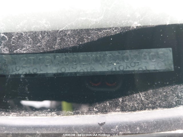 1997 Toyota Corolla Dx მანქანა იყიდება აუქციონზე, vin: 2T1BA03EXVC202905, აუქციონის ნომერი: 12598356